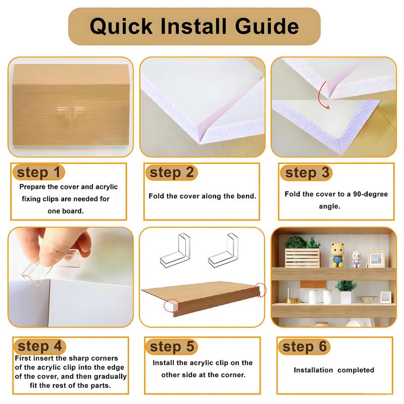 Confezione da 4 coperture in PVC per griglia da cucina, 94 x 30,5 cm, facili da pulire, effetto legno, per spazi di cottura disordinati, proteggono il pavimento e migliorano l'arredamento della cucina