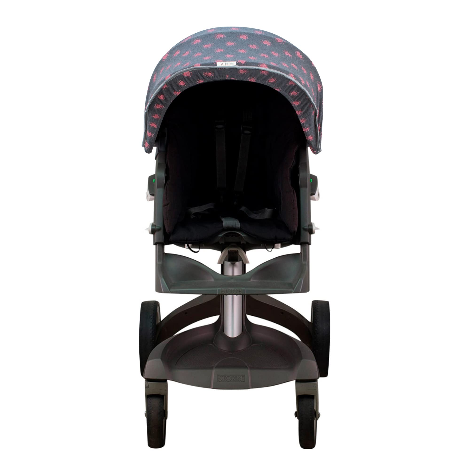 JYOKO KIDS Cubre capota para cochecito Stokke Xplori y crusi (Fluor Heart)
