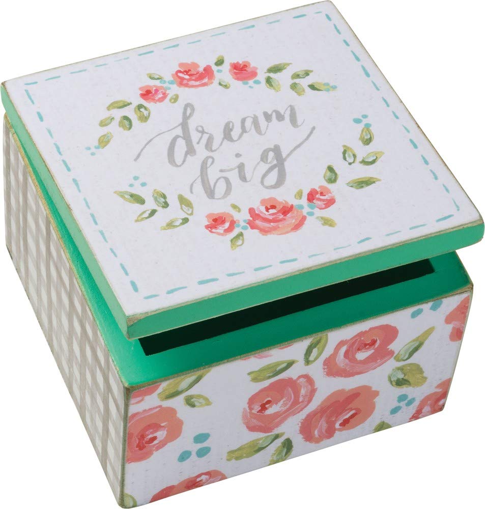 Primitives By Kathy 18192 Classic - Caja De Madera Con Bisagras, 10,16