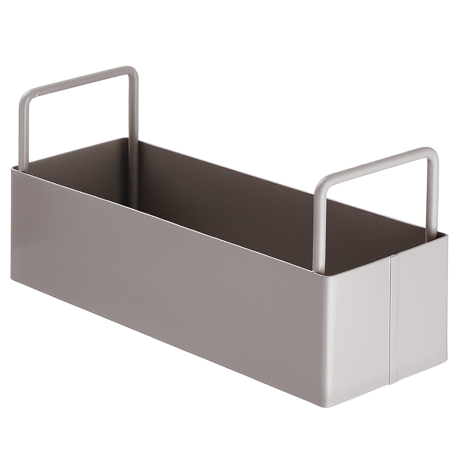 BUTLERS Küchenorganizer mit Griffen L25 x B9 x H12 cm aus Metall -SIDELINE- Behälter zur Aufbewahrung und Organisation von Utensilien, Geschirr, Gewürzen, Vorratsdosen, Pflanztöpfen