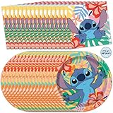 Unique Stitch Plates and Napkins for 16 | Lilo and Stitch Birthday Party Decorations | Stitch Birthday Decorations | Officially Licensed