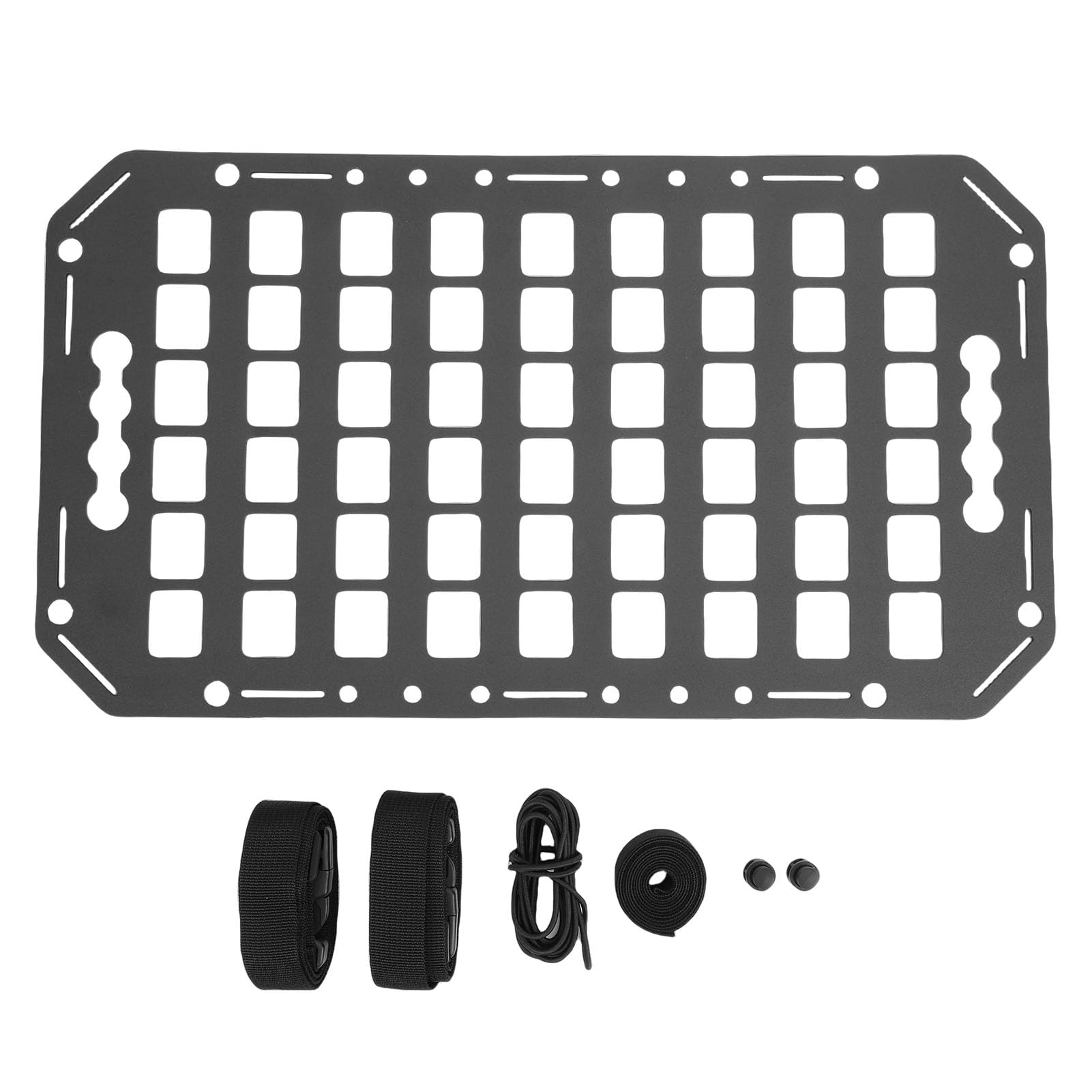 Organizzatore per Pannelli per Pianale di Camion, Pannello Portaoggetti in Metallo e Alluminio con Finitura di Precisione, di Bloccaggio e Fori Multipli per Appendere gli