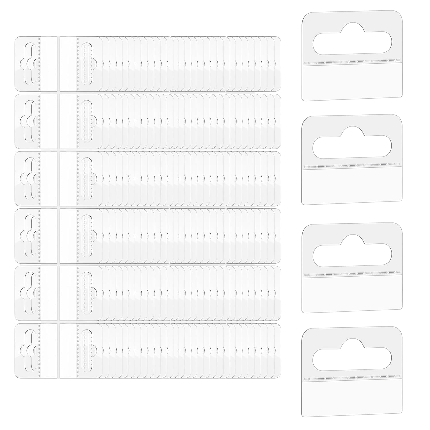 Étiquettes autocollantes en plastique transparent lot de 400 pièces