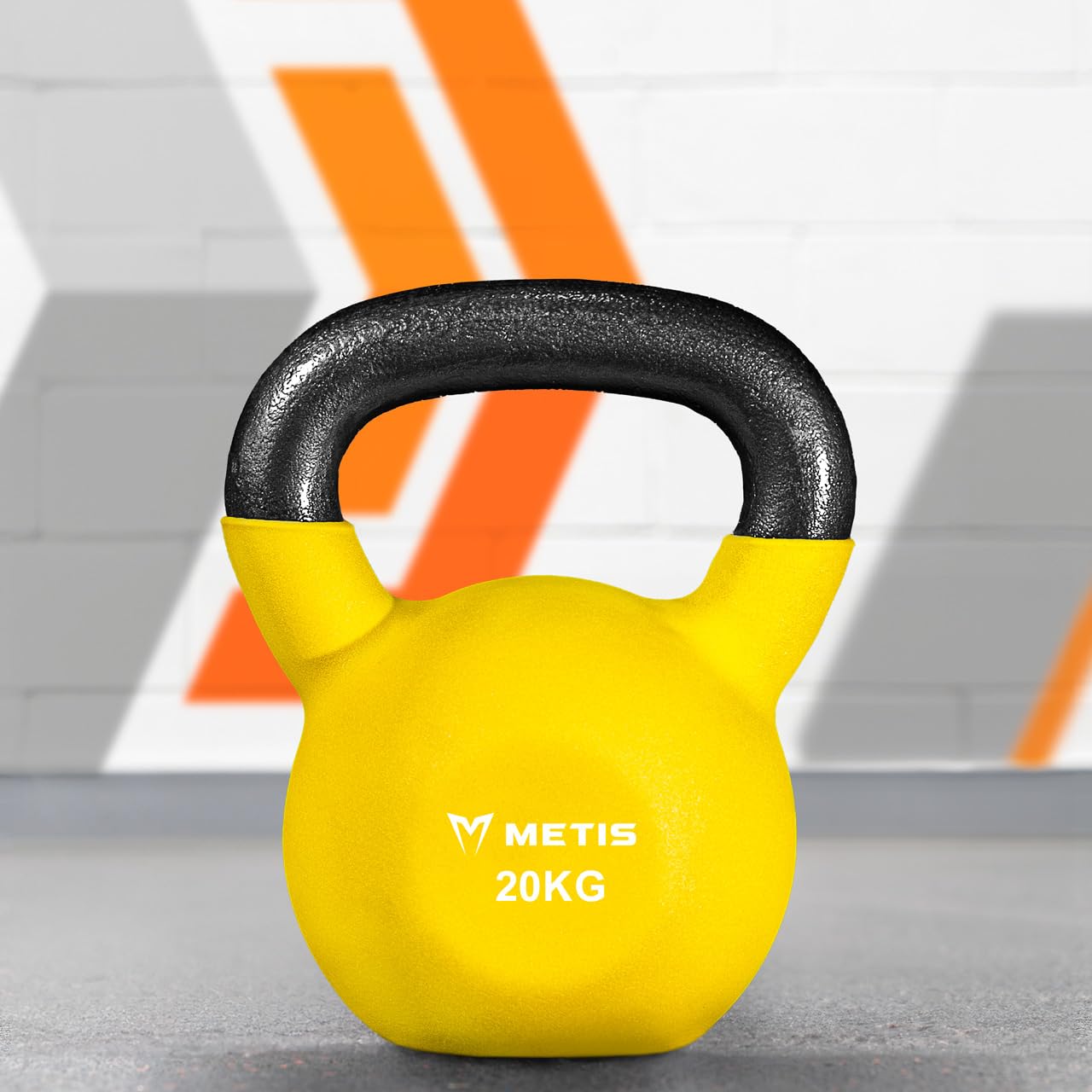 METIS Kettlebells en Fonte et Néoprène - Variété de Poids [4 kg-28 kg] | Entraînement à Domicile ou à la Salle de Sport