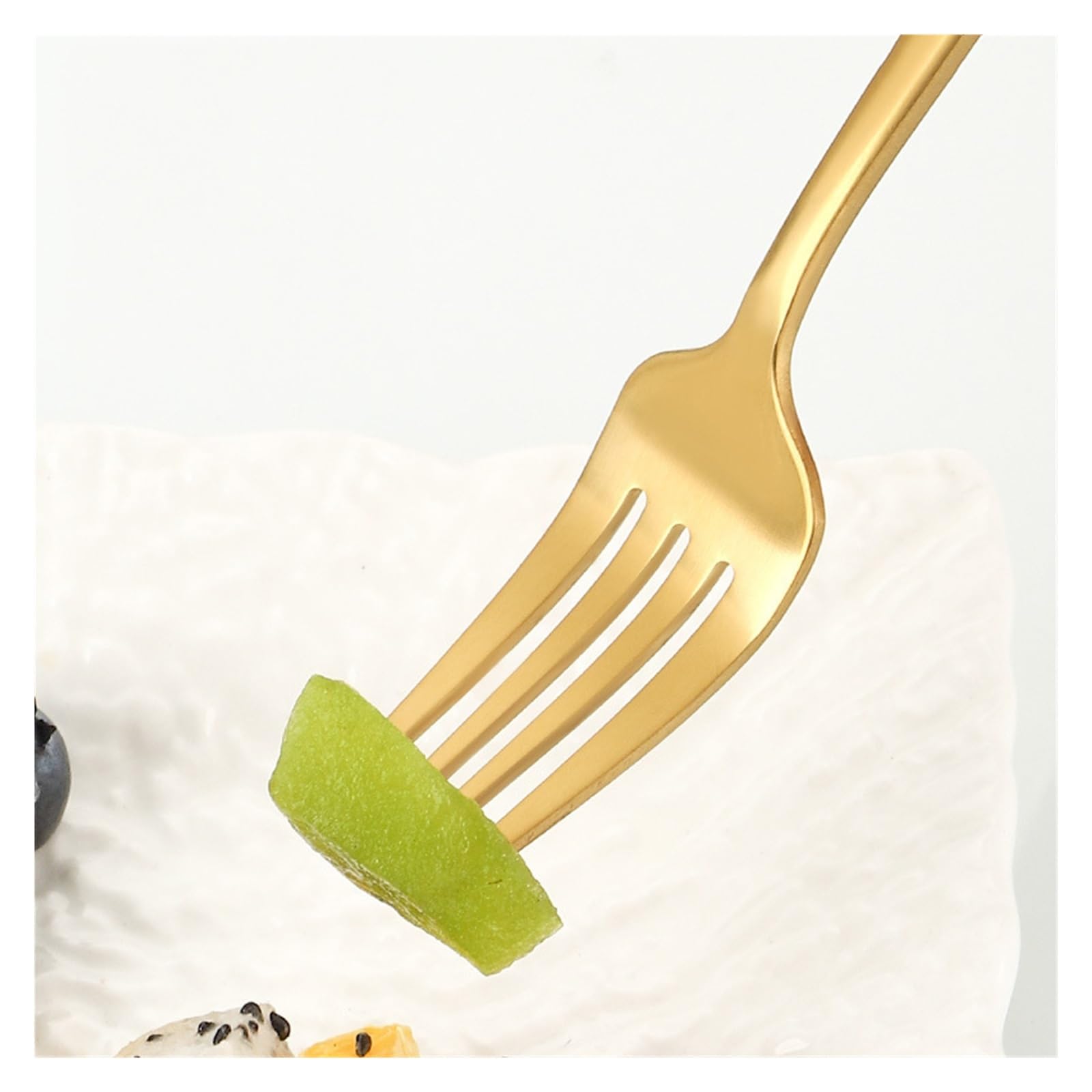 Tenedor de cena de acero inoxidable, cuberteria de mesa multiuso