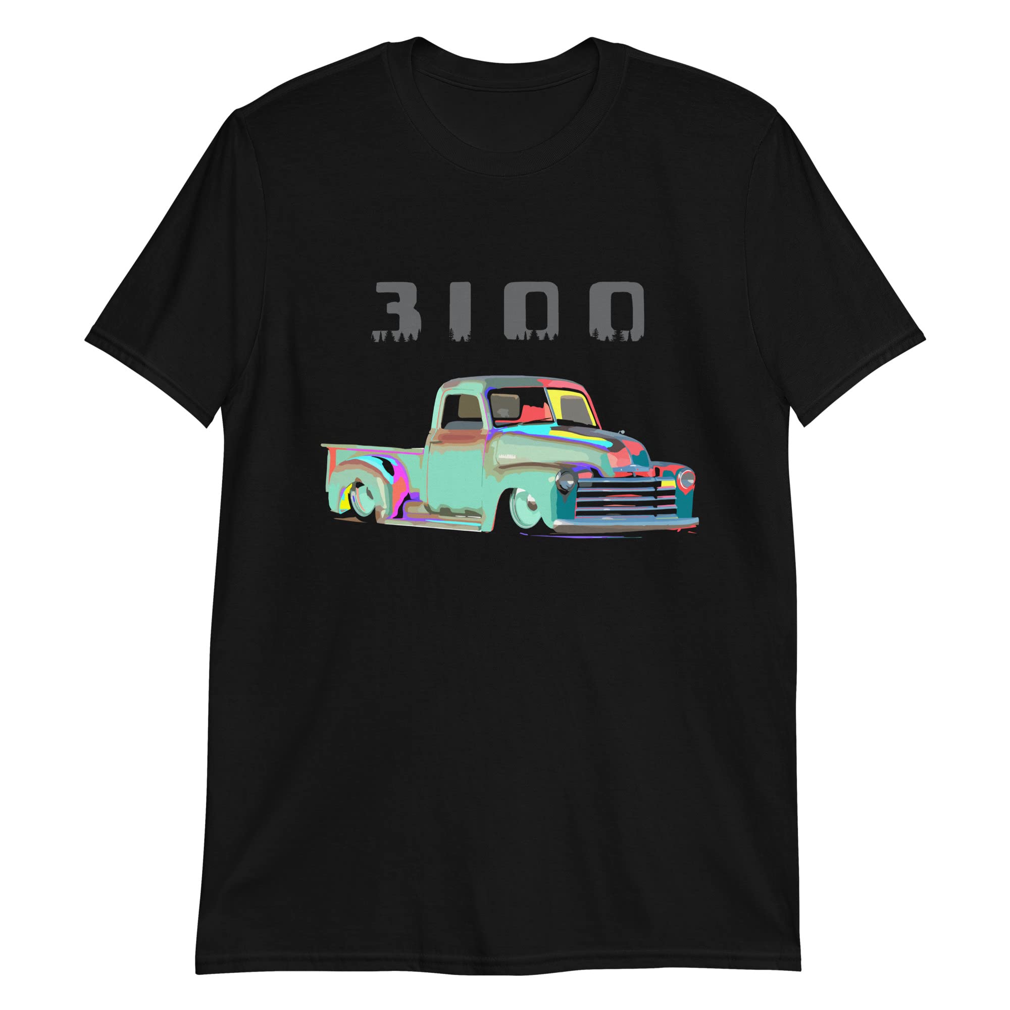 1953 Chevy 3100 Pickup Truck Custom Design Collector Car T-Shirt Black