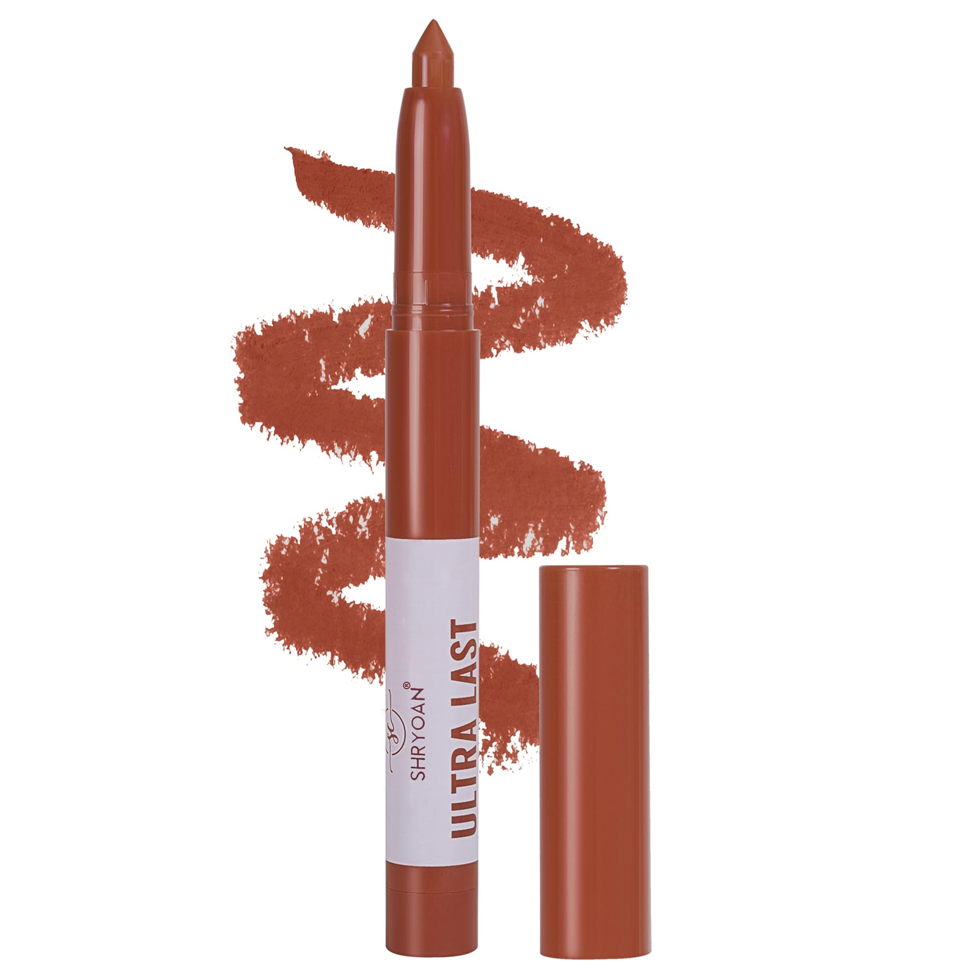 SHRYOAN Ultra Last Crayon Lipstick | Matte Finish | Lightweight With Non-Transfer Formula | Waterproof | (3.5 gm) (Shade-14)-picture-24