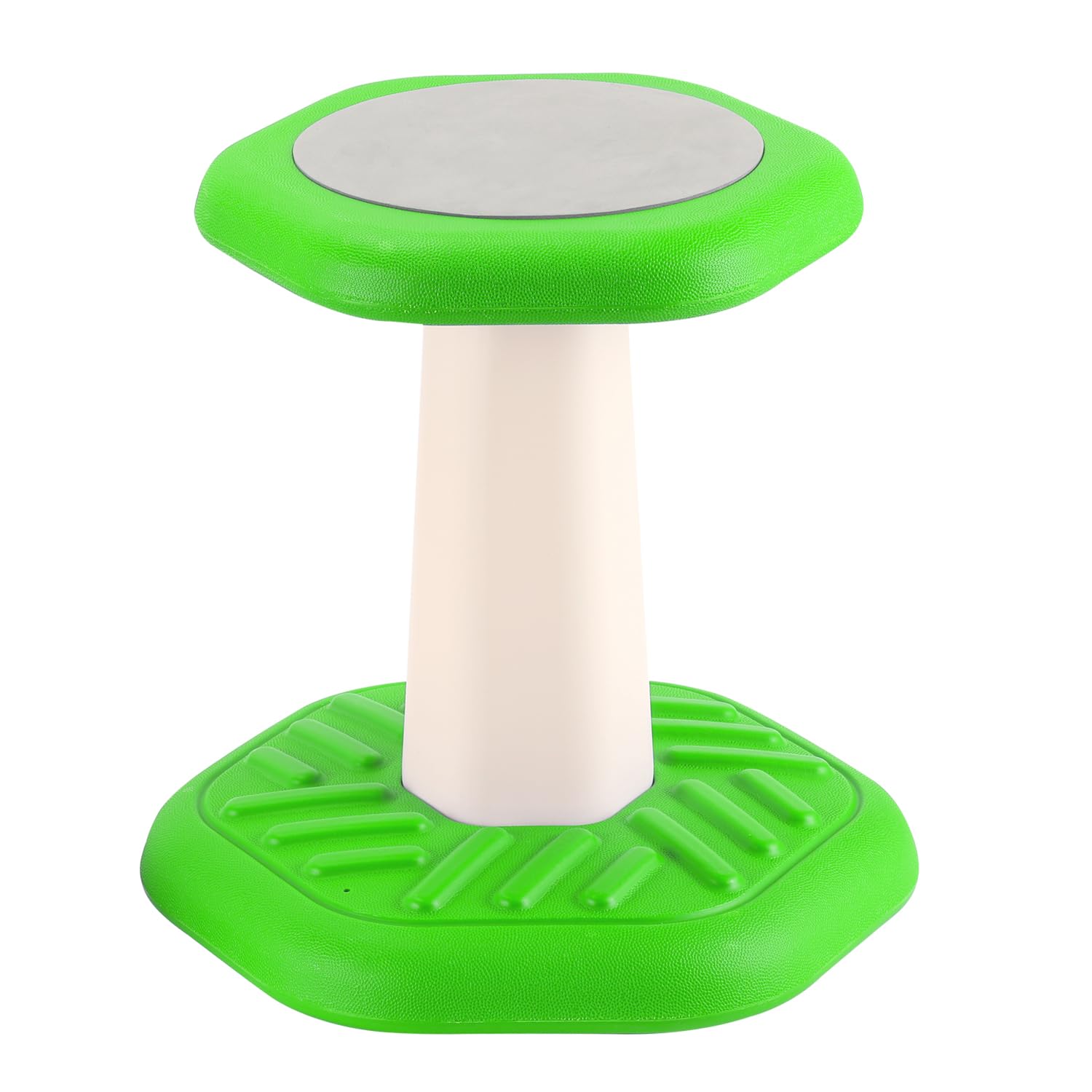 Kids Wobble Stool, Flexible Classroom Seating Improves Focus, Posture & Helps ADHD/ADD, Active Core Engagement Wobble Chair, Get The Wiggles Out Active Fidget Chairs, Ages 3-8, Green