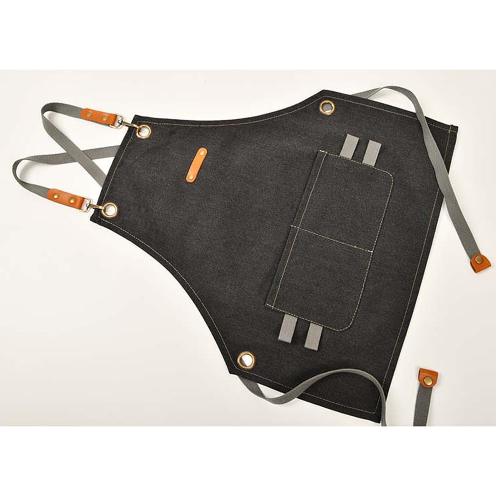 rockible Tablier pour Enfants Tablier de Chef pour Enfants Peinture Jouets Tablier de Cuisine Étanche à l'huile, Tablier de Peinture, Noir, S