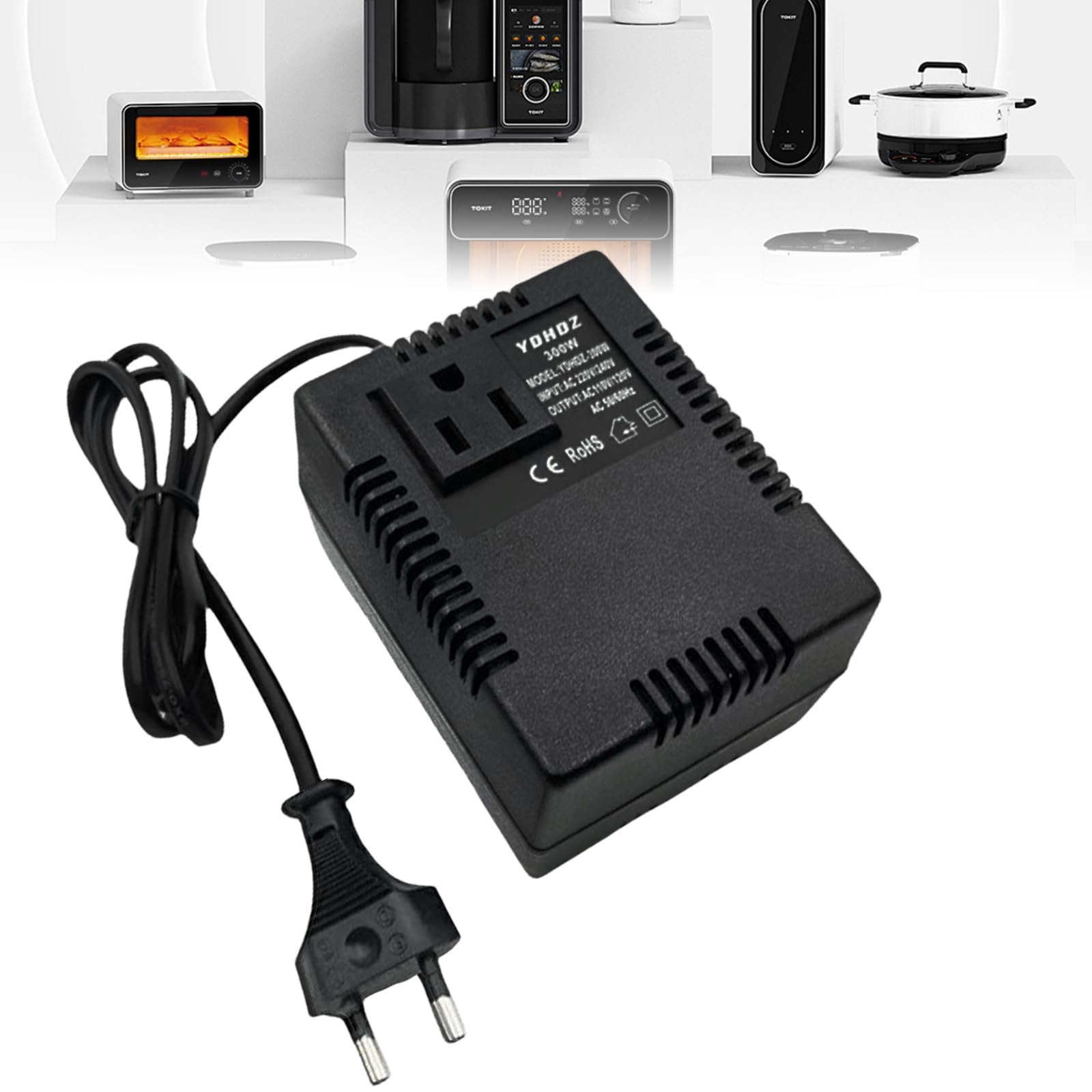 GBKDQQ Trasformatore di corrente 220 V a 110 V 300 W convertitore di corrente adattatore da viaggio spina europea