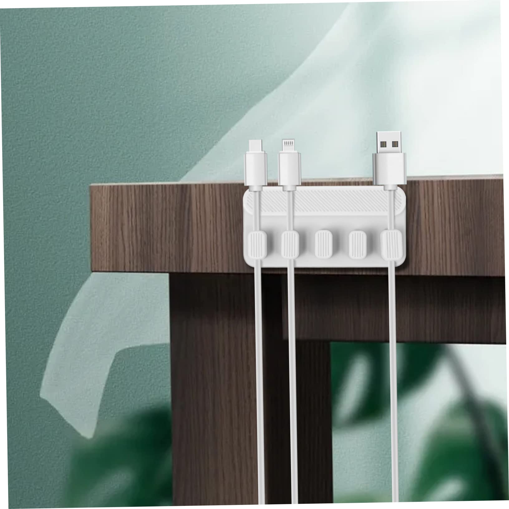 Uonlytech 4 Juegos De Clips Magnéticos Para Cables Organizador De Cables Herramienta De Gestión De Cables De Escritorio Para El Hogar La Oficina Y El Coche.