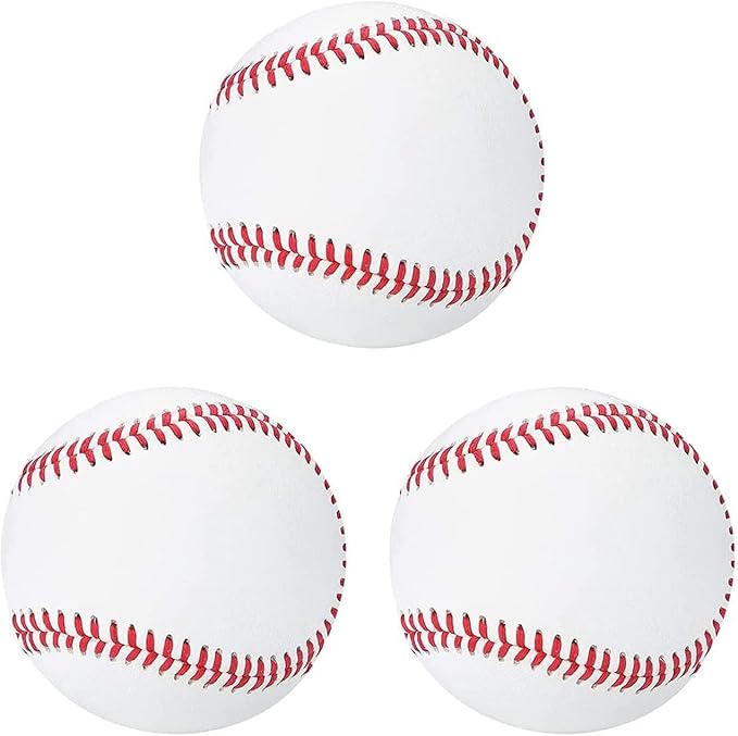 Senlunek 3pcs Practice Baseballs,Official League Recreational Baseballs