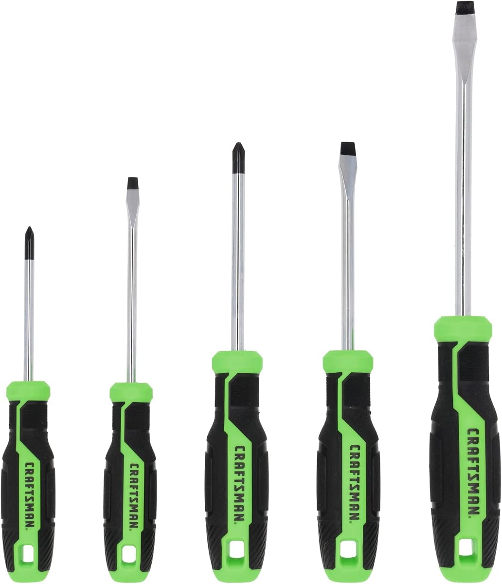 Screwdriver Set 5 PC High Visibility Handles, Magnetic Tips (CMHT65135)