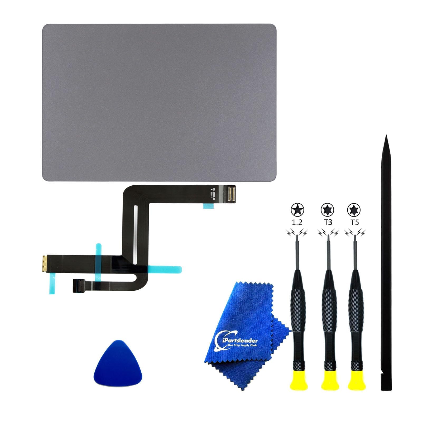 A2337 Trackpad Ersatz für MacBook Air (Retina, 13-Zoll, M1,2020) Force Touch Touchpad mit Kabel EMC3598 661-16825 821-02663-A 923-04008 (Space Grey)