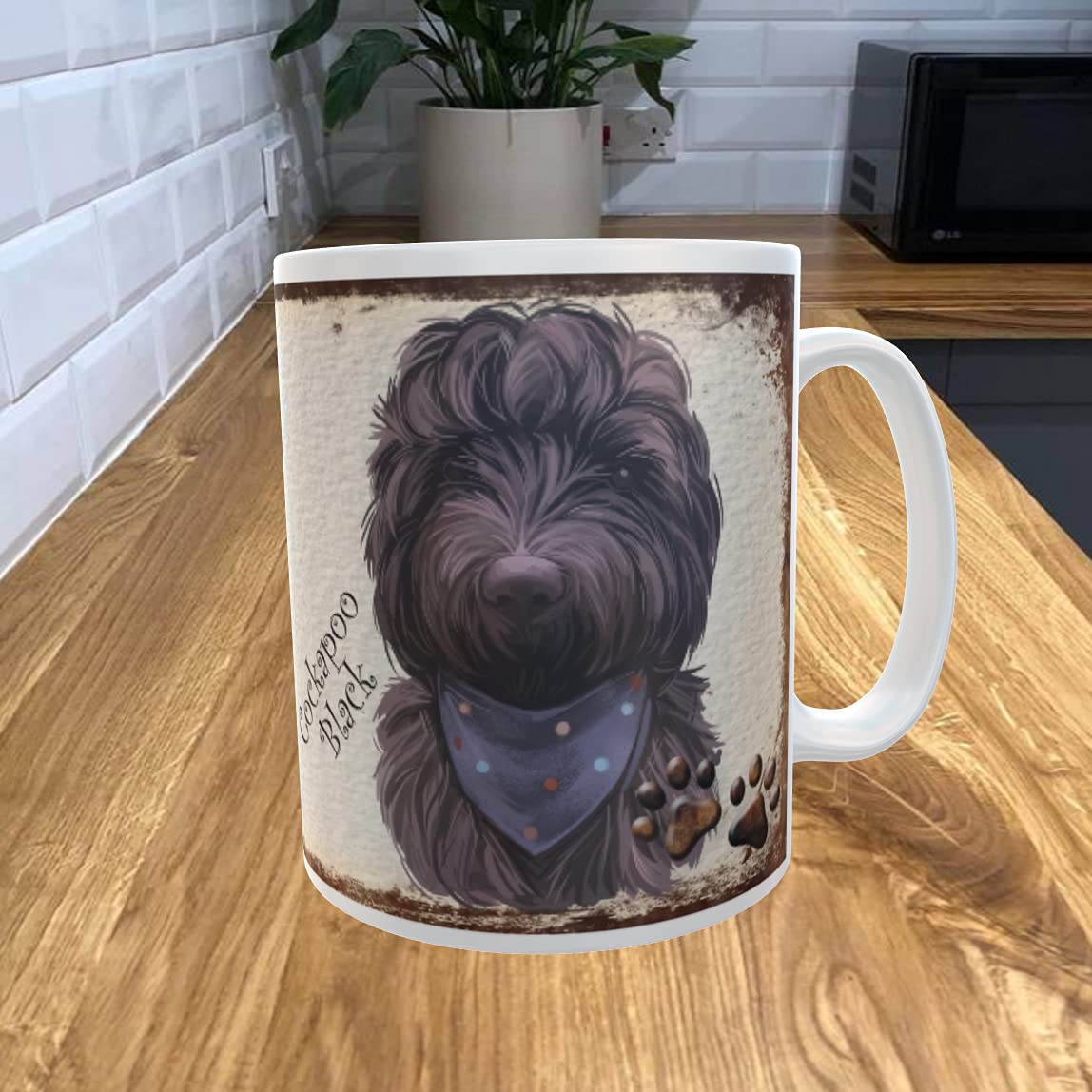 Shawprint Limited White Black Cockapoo 11Oz Coffee Mug My Dog's Bedtime Prayer Theme 122Drmug