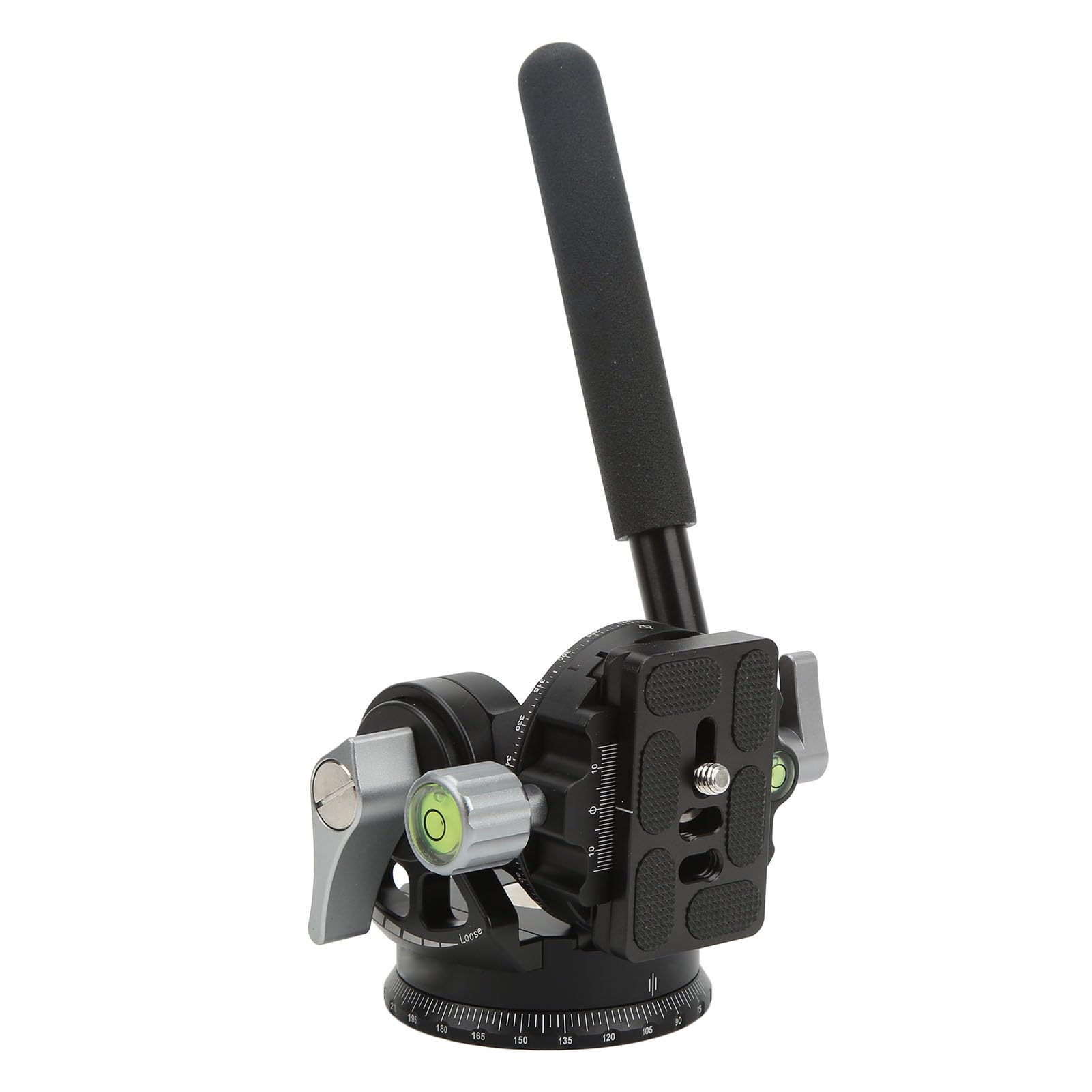 Cabezal de Trípode Panorámico para Cámara de Aleación de Aluminio con, Cabezal Fluido Ligero para Disparar Cámaras SLR