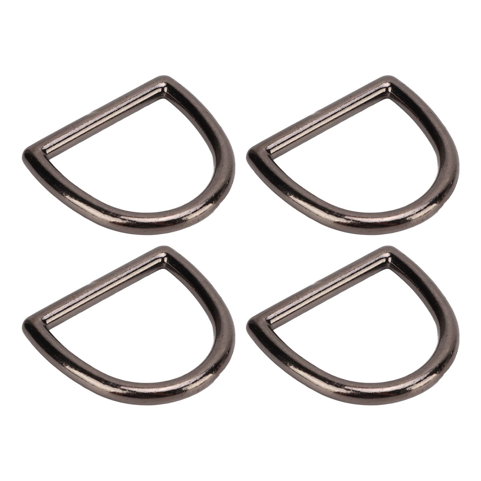 120 Stück Metall-D-Ringe, D-förmige Schnallenclips für DIY-Handtaschen, Rucksäcke und Gürtel, D-Schnallen aus Zinklegierung mit glatter Oberfläche, rostbeständige D-Haken für