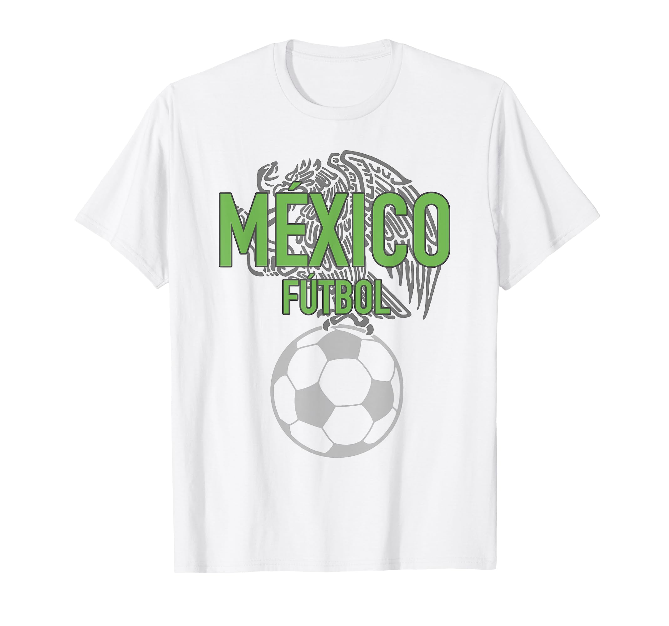 Mexico Futbol Line Eagle T-Shirt, White