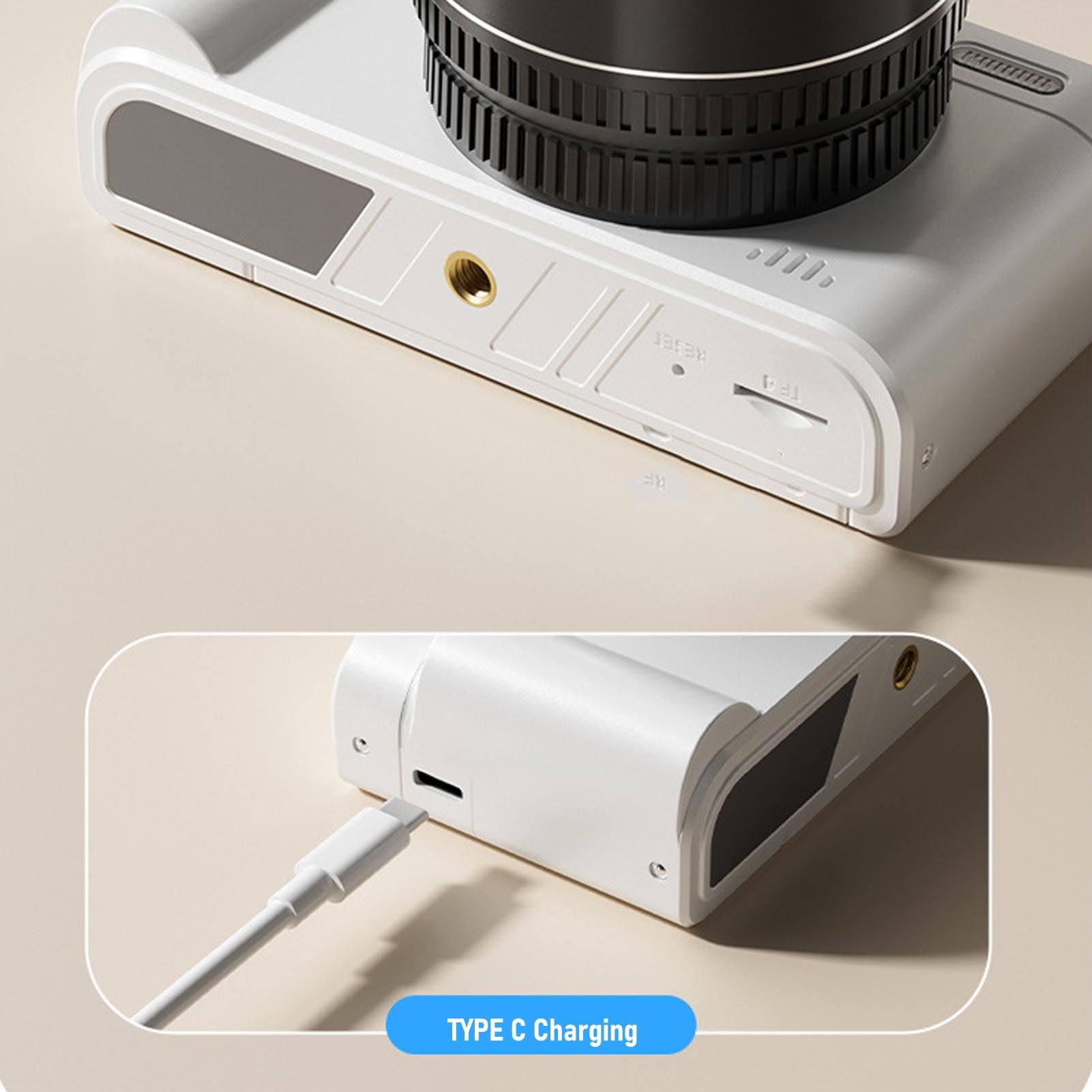 Bewinner Fotocamera Digitale 4K per la Fotografia, Fotocamera da 64MP con Schermo da 2,8 ", Zoom Digitale 18X Fotocamere Retro Mirrorless per Principianti