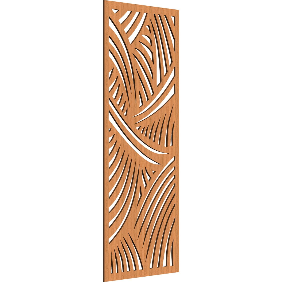 Chester Decorative Pierced Fretwork Wood Wall Panels, 19 3/8"W x 49 3/8"H x 1/4"T, Cherry