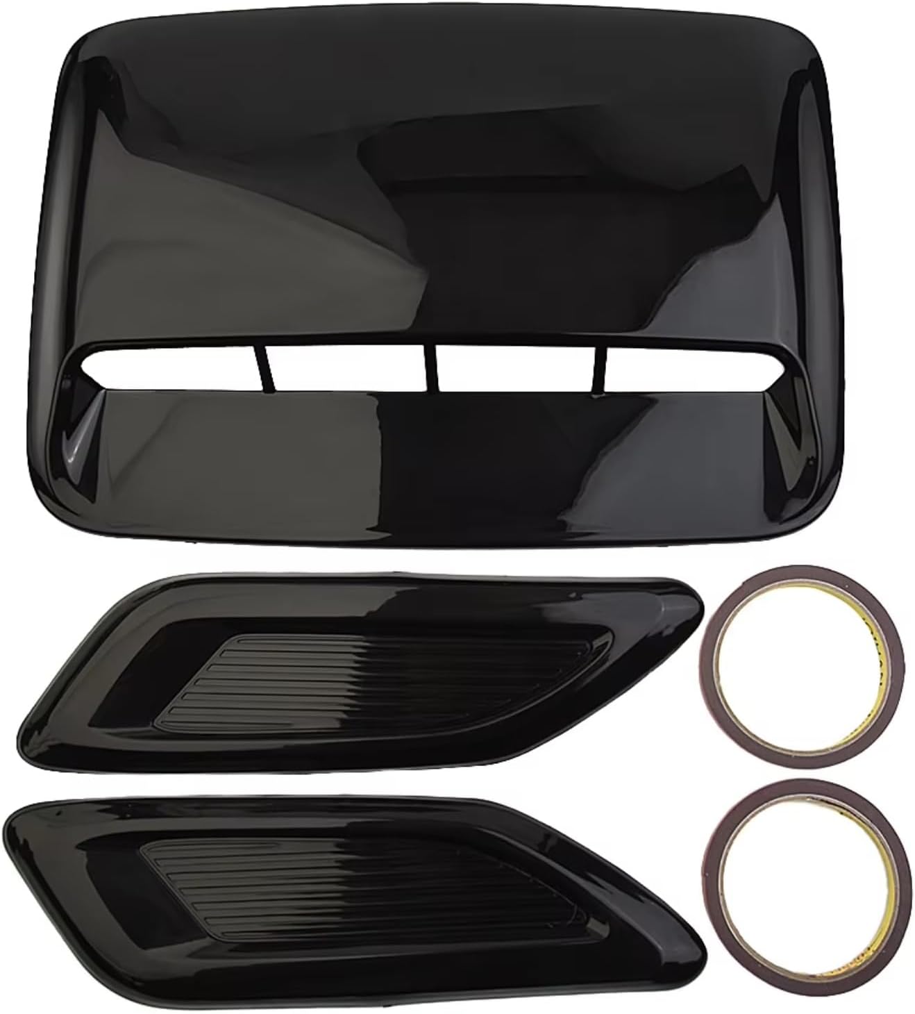Hood Scoops Car Center Side Air Flow Intake Hood Scoop Vent Bonnet Decorative Covers Outlet Auto Body Modification Kit Accessories