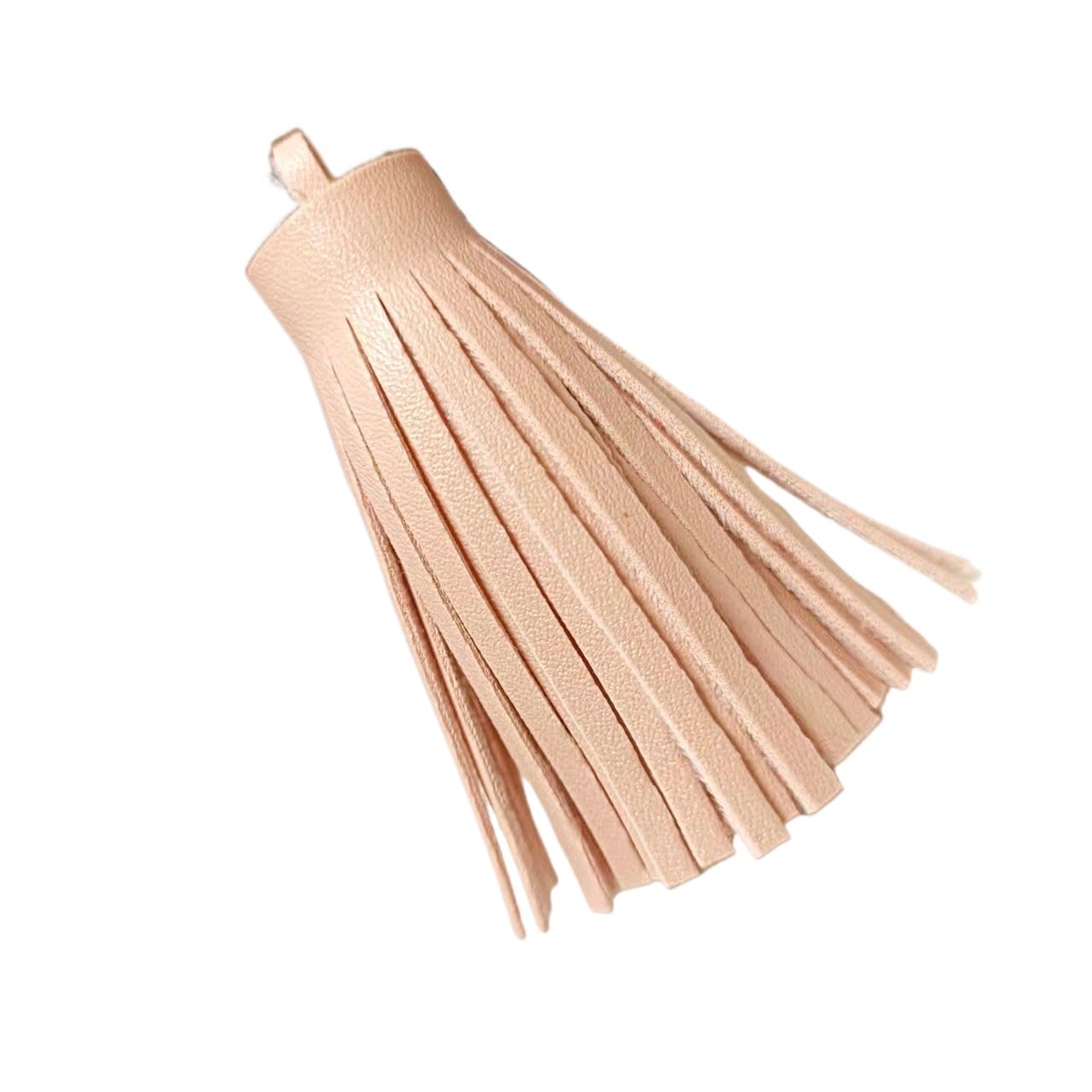 ROMDANTY 12pcs Short Leather Tassels, Leather Tassel Charms for Keychains, DIY Jewelry Making Accessories, Souvenir Craft Projects, Elegant Tassels for Bookmarks