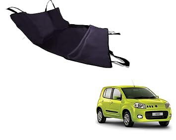 CuboDePlato Car Pet Rear Seat Cover Dog Hammock Make Black Red for Novo Uno