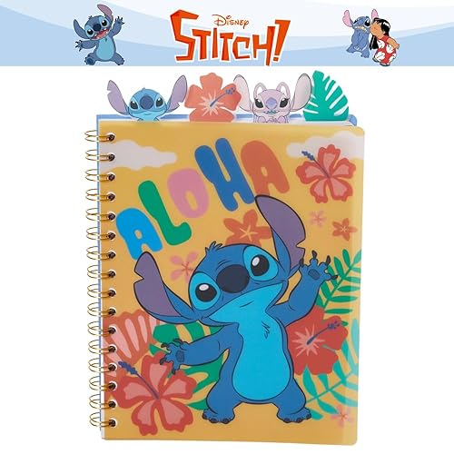 Miniatura 9 de Innovative Designs Stitch Tab - Cuaderno de diario, encuadernado en espiral, 96 páginas rayadas, 8 x 7 pulgadas, amarillo