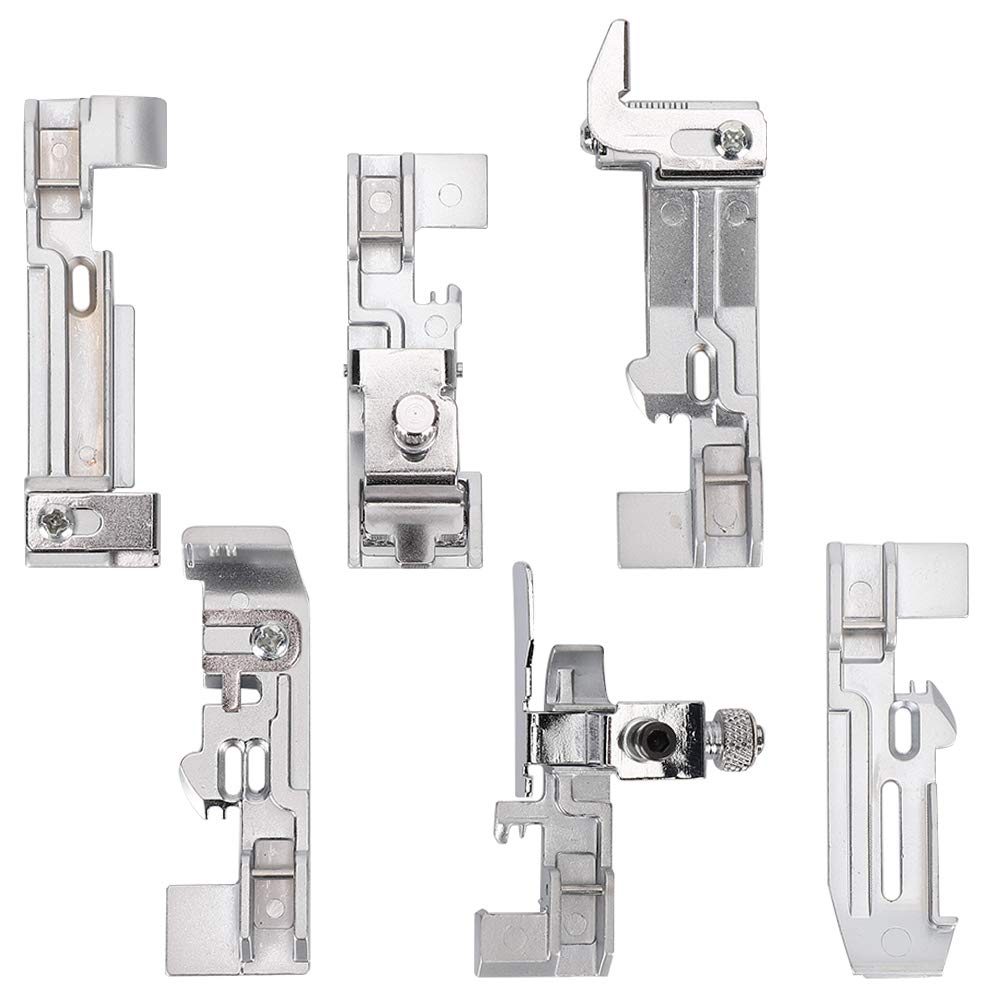 Kit piedino premistoffa per macchina da cucire domestica da 6 pezzi Set di strumenti per cucire overlock con taglierina laterale multifunzione