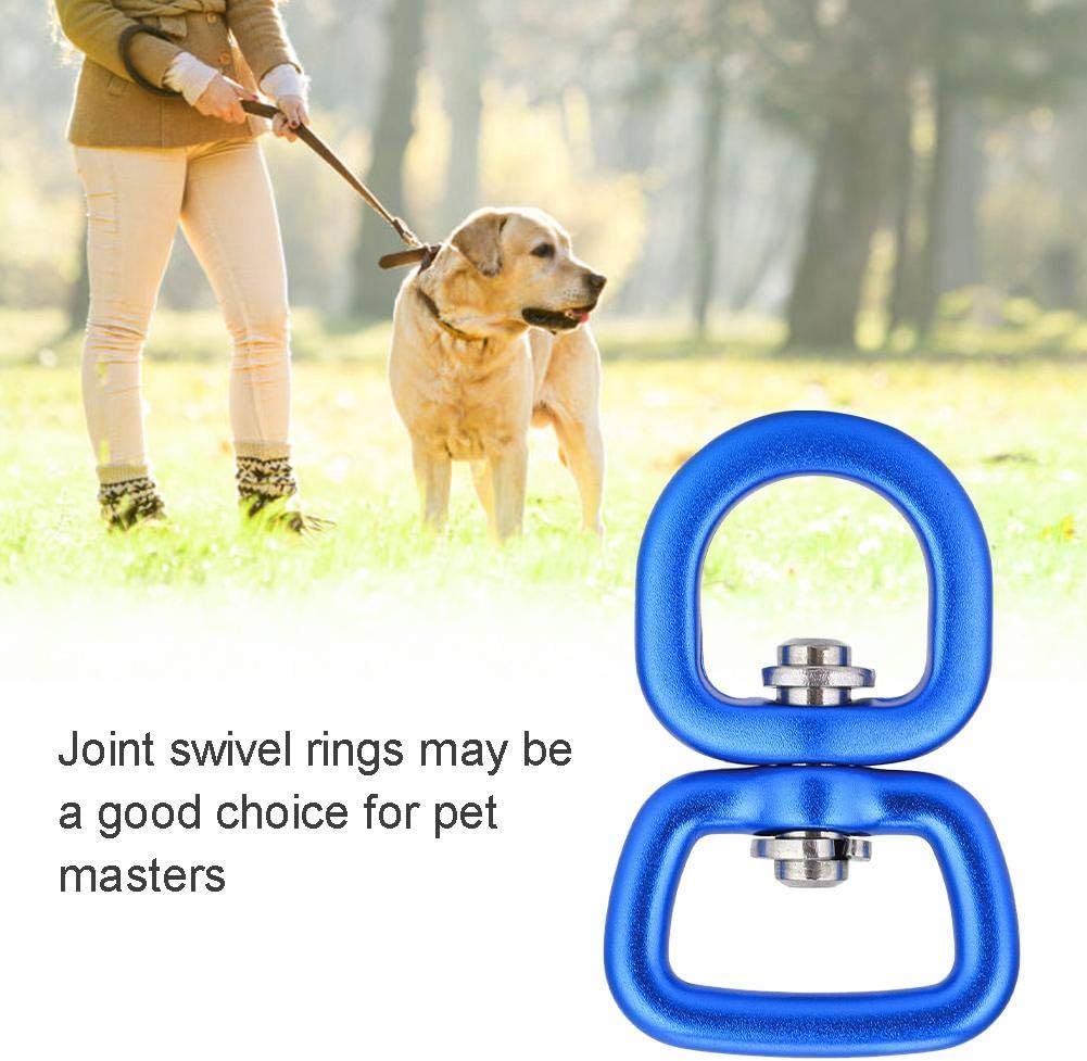 Swivel Ring 3 Colors Aluminum Alloy Swivel Ring Key Ring Connection Buckle for Rock Climbing,Mountaineering, Hanging Swings (Dark Blue) - Image 5