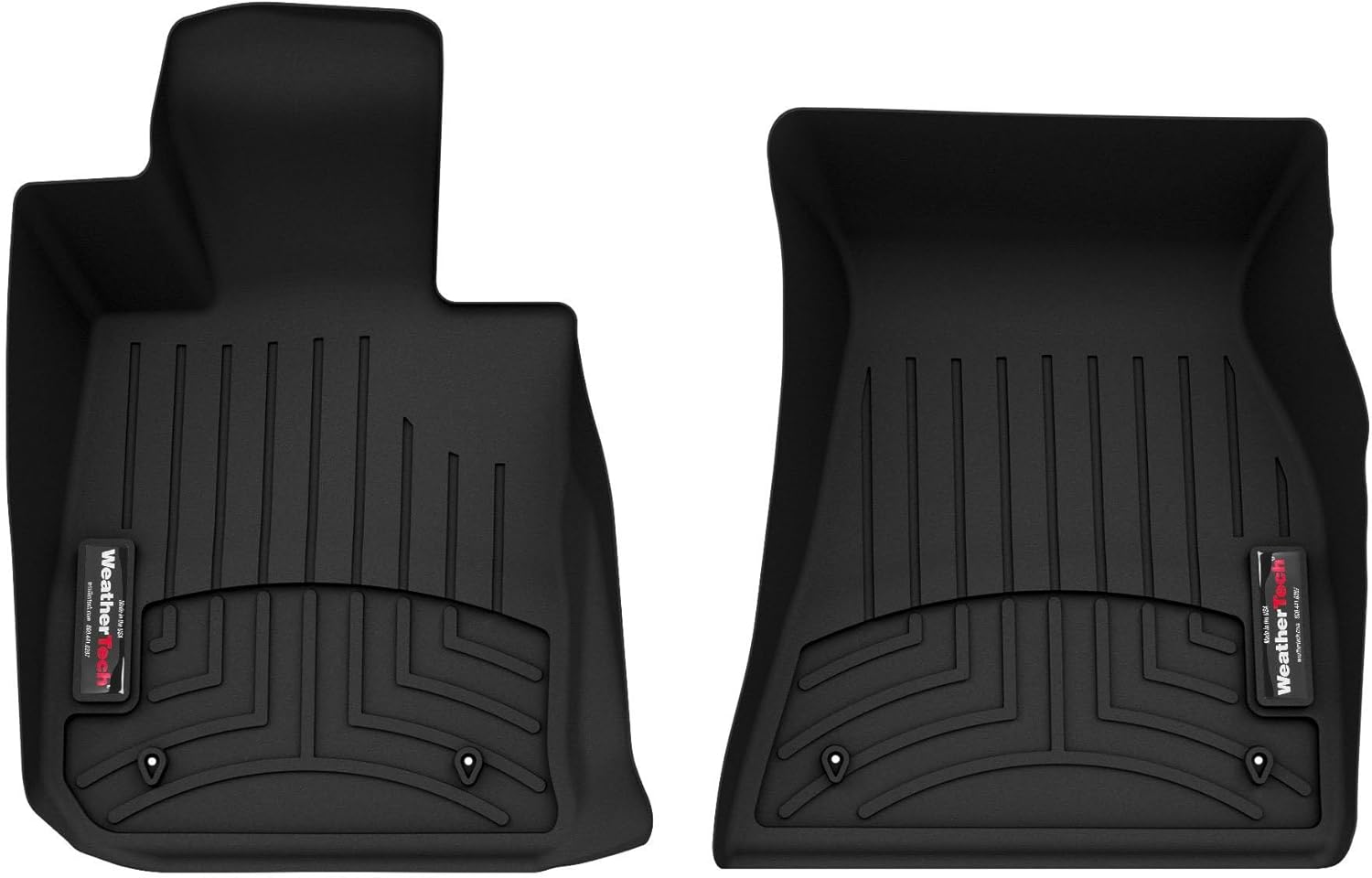 WeatherTech Custom Fit FloorLiners for BMW 430i, M4, M440i, M4 Competition - 1st Row (4416731), Black