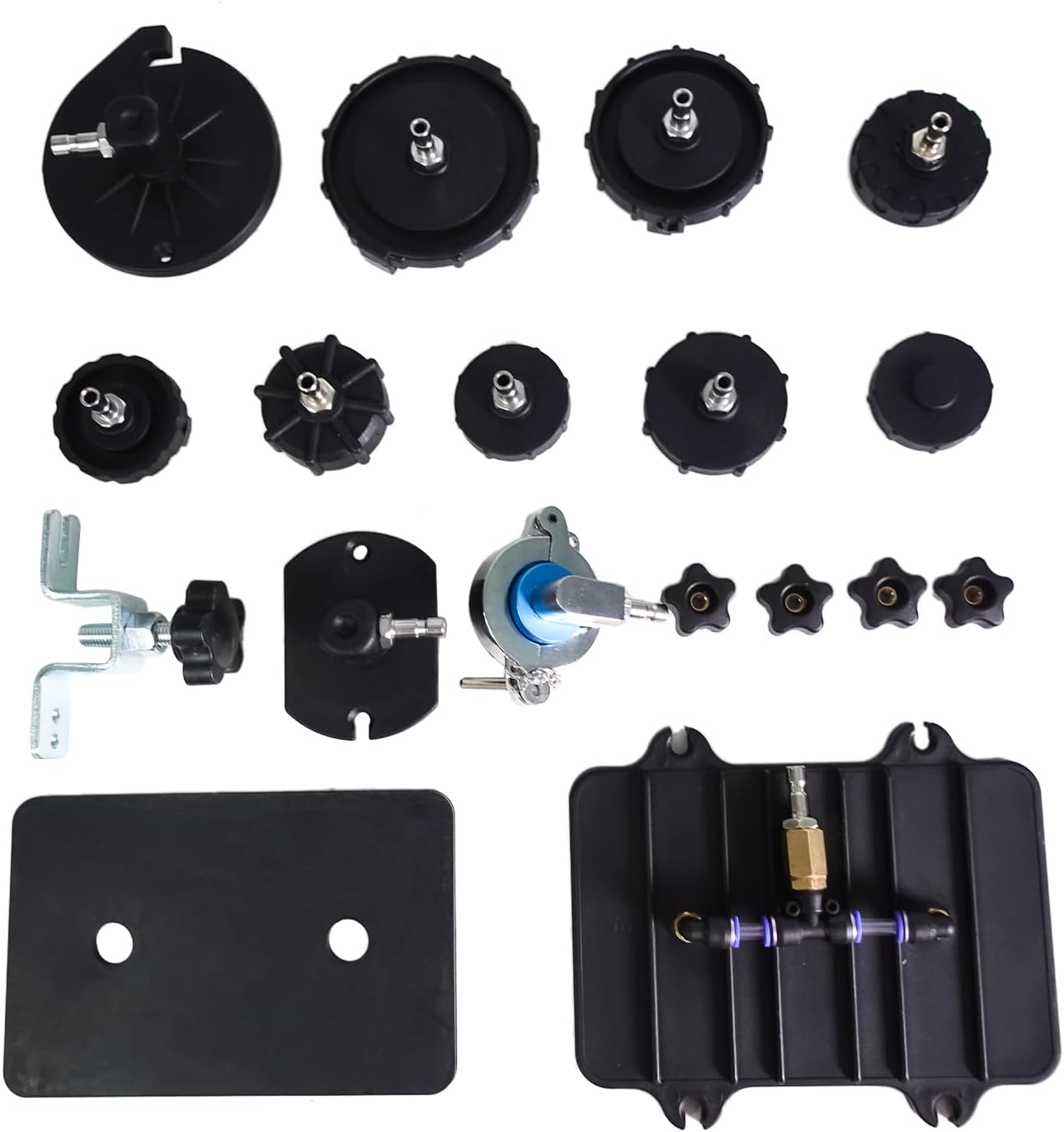 12Pcs Brake Master Cylinder Bleeder Kit MYBCT36 Brake Bleeder Adapter Set MMT2118542 Brake Pressure Bleeder Kit
