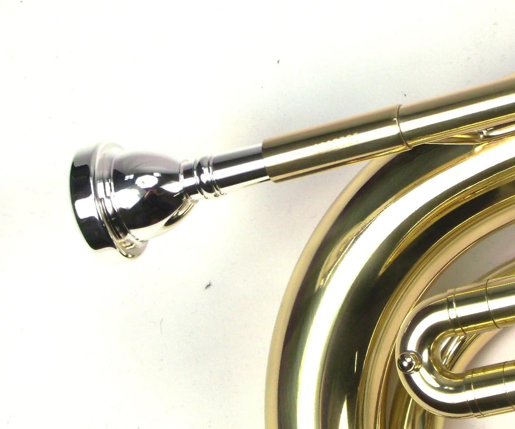 Advanced Monel Pistons Marching Baritone Key of Bb w/Case & Mouthpiece-Gold Lacquer Finish : Musical Instruments