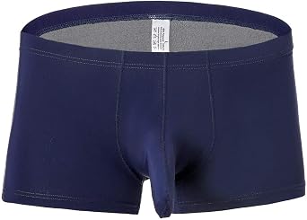 Mens Ice Silk Boxers Elephant Trunk Underwear Sexy Pouch Soft Seamless Lingerie Elastic Breathable U Bulge Boxer Briefs