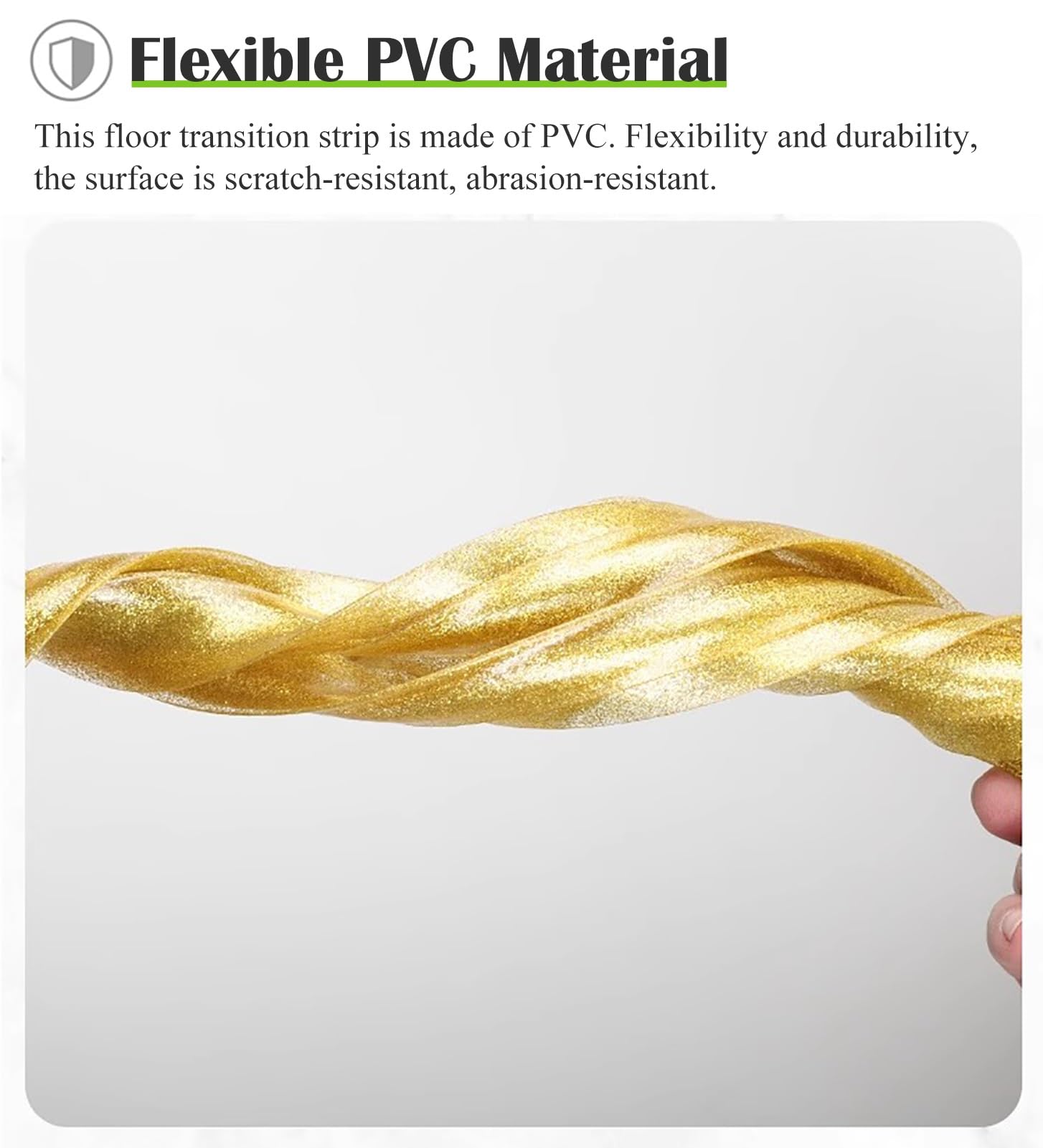 Ribete decorativo antideformación for bordes de alfombras(Gold,12m (39.4ft))