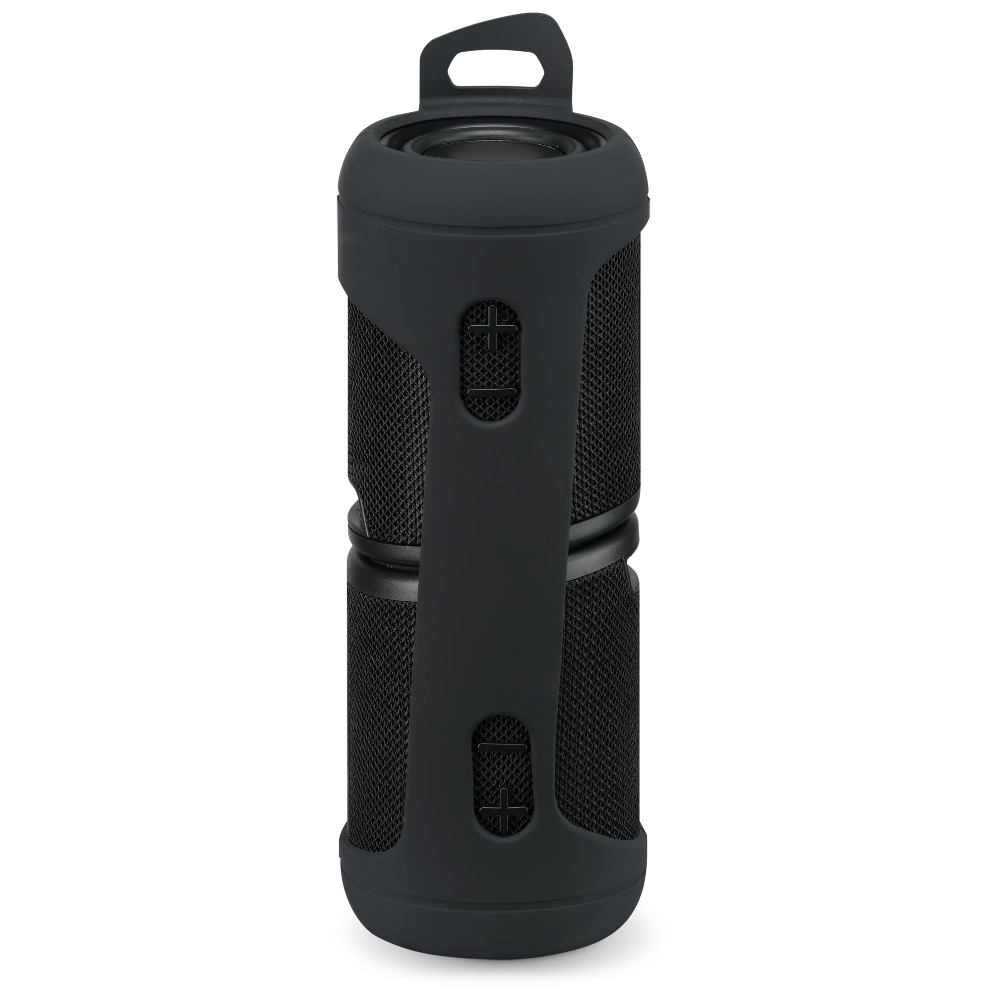 iLive Electronics Magnetic + Portable Wireless Bluetooth Speaker Set with Fabric and Rubberized Coating Carry Strap and TWS System, Black, Pair, ISB2133B