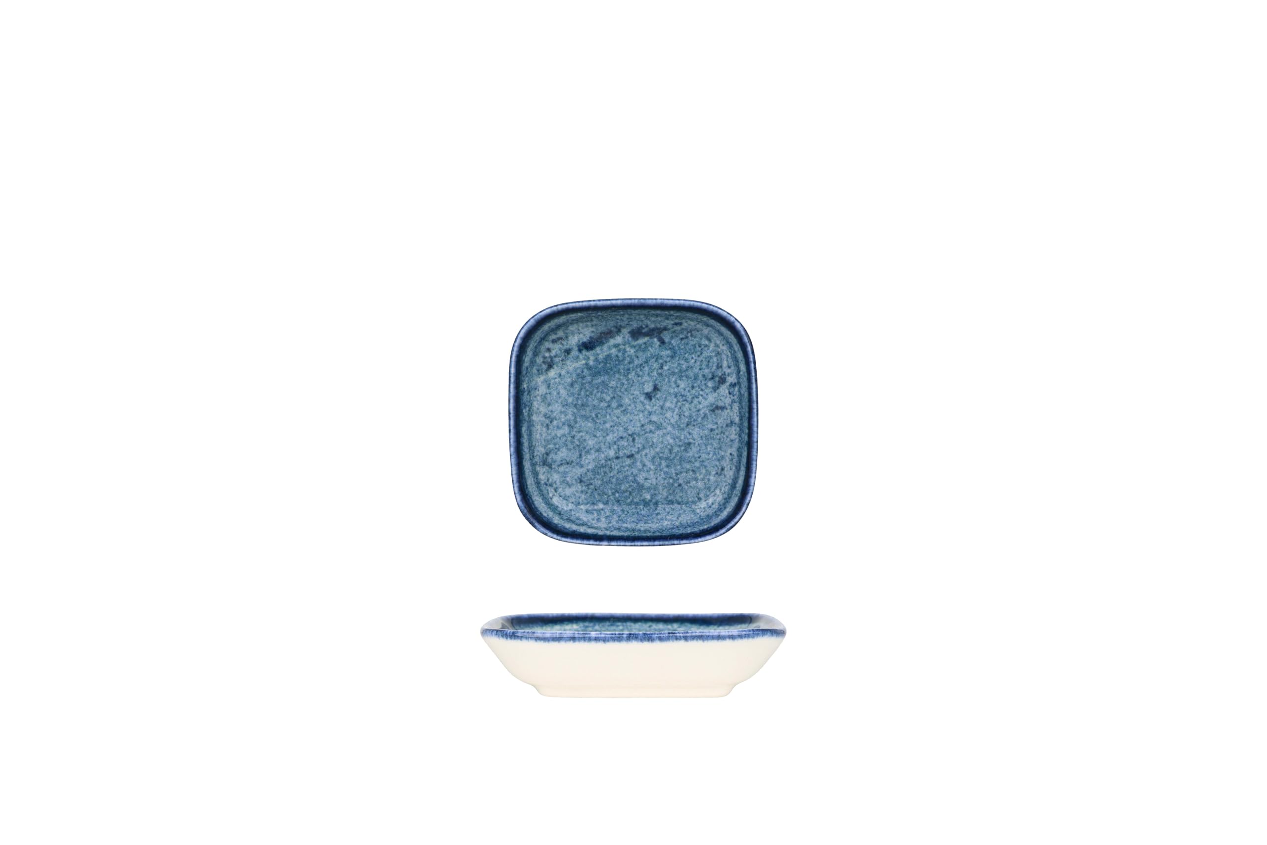 Kütahya Porselen Servierschale - Blue Stone - Porzellan - 8x8 cm (44cc) - 2er Set