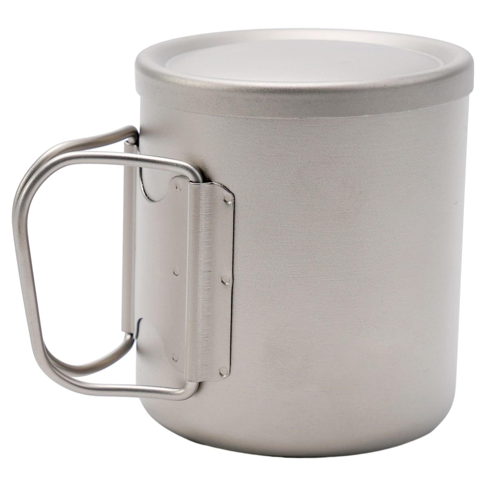 Tasse à café à double paroi avec couvercle, isotherme en acier inoxydable pour l'eau, le camping, la randonnée, le voyage, 450 ml