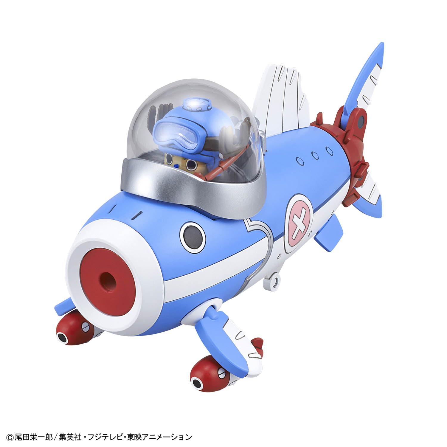 Bandai Spirits Robot Chopper One Piece No. 3 & 5 (Chopper Submarine & Chopper Crane) Modello in plastica codificato a colori
