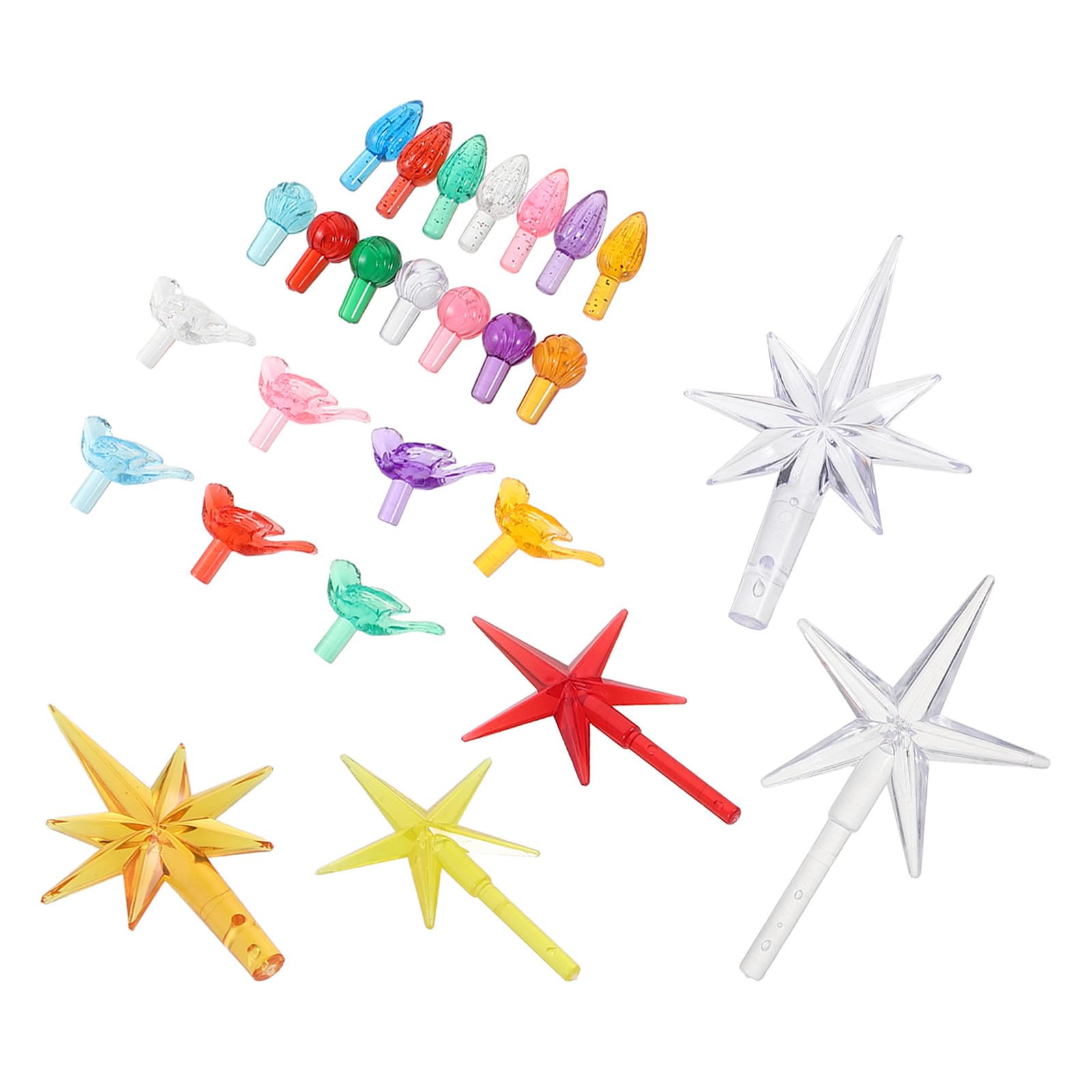 110pcs Plastic Christmas Tree Replacement Bulbs for Ceramic Lights