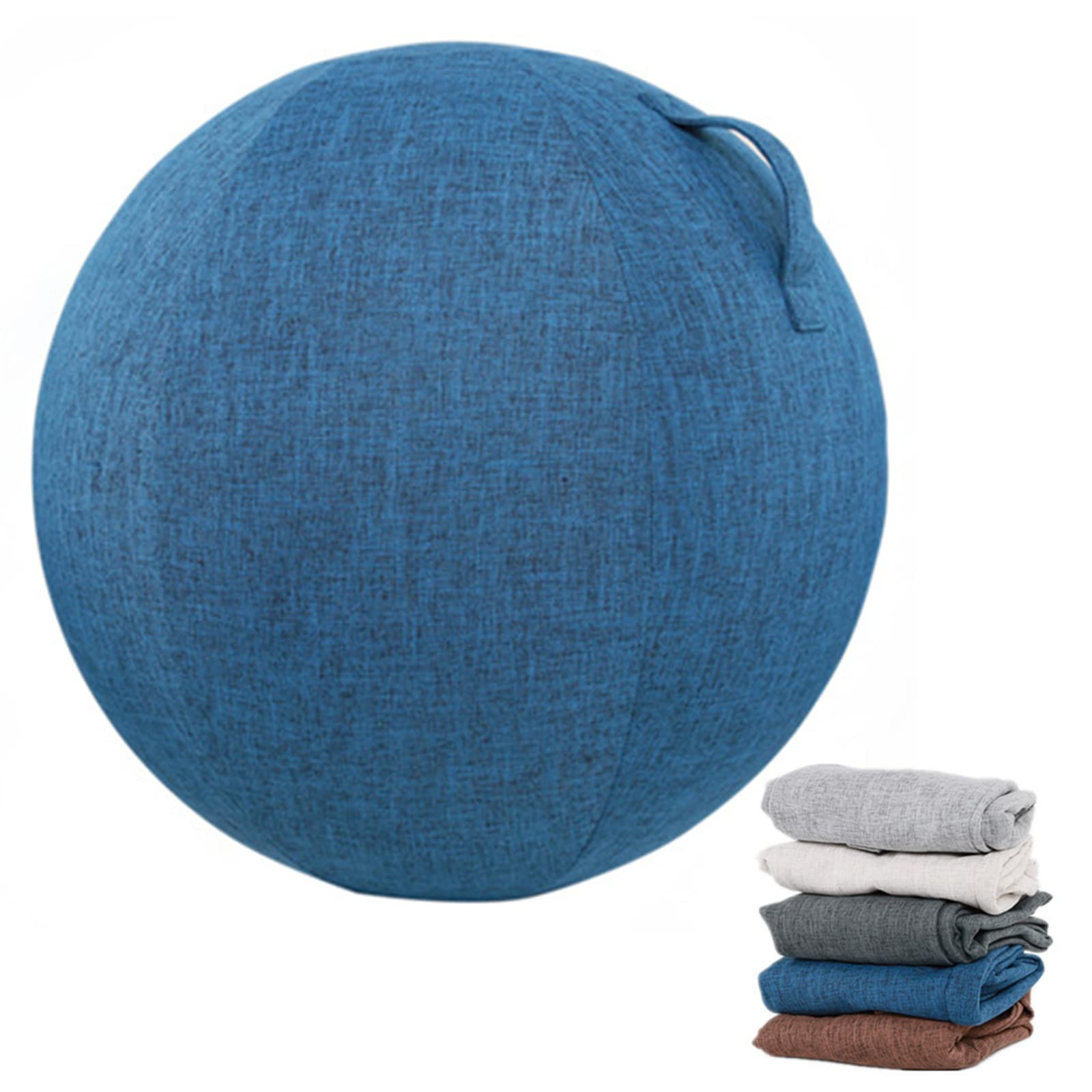 Übungsballbezug 55/65/75 cm Yoga Ball Hülle Mit Griff, Gymnastikball Bezug Für Sitzball Fitnessstudio Training Balance Ball Abdeckung, HüLle füR Gymnastikball alance
