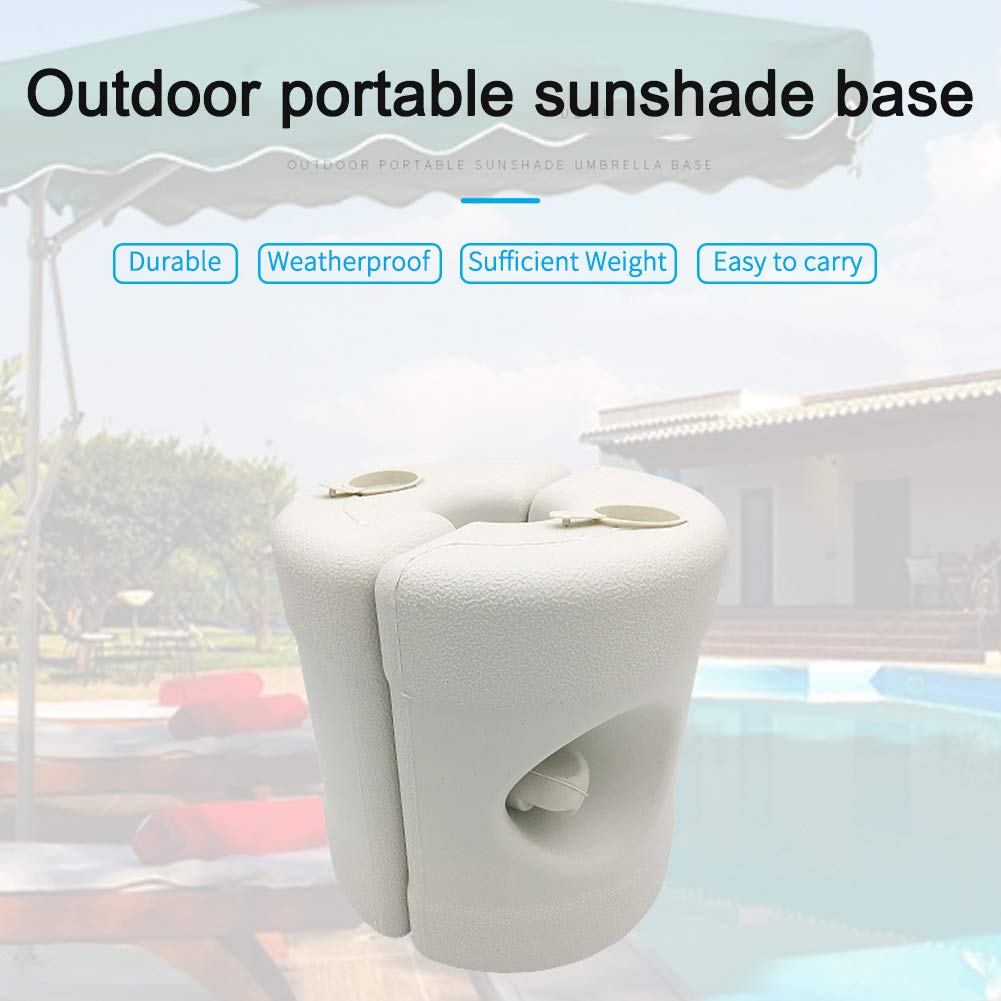 UXELY Water Filled Patio Umbrella Holder, Fillable Umbrella Base Stand