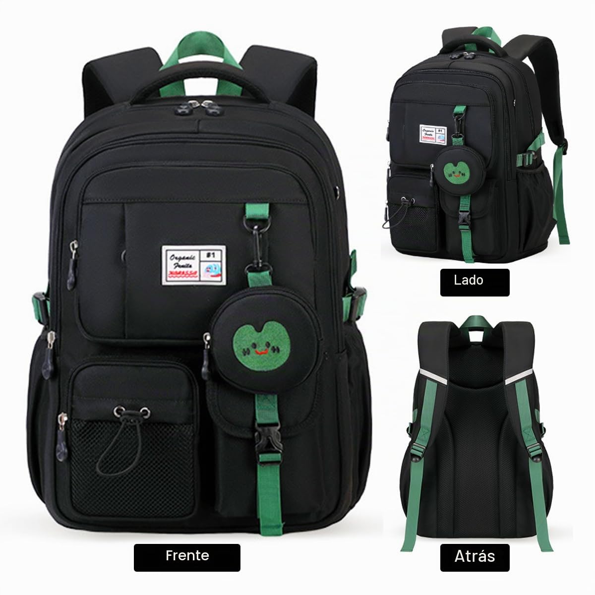 Mochila escolar para adolescentes, niñas, niños, mochila escolar, mochila escolar, mochila informal, mochila grande, mochila escolar para mujer, 9, 10, 11, 12, 13, 15 años, 2, 3, 4, 5, 6, 7, 8 clase