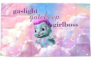 Funny Beliefs Happiness Tapestry: "Gaslight Gatekeep Girlboss"