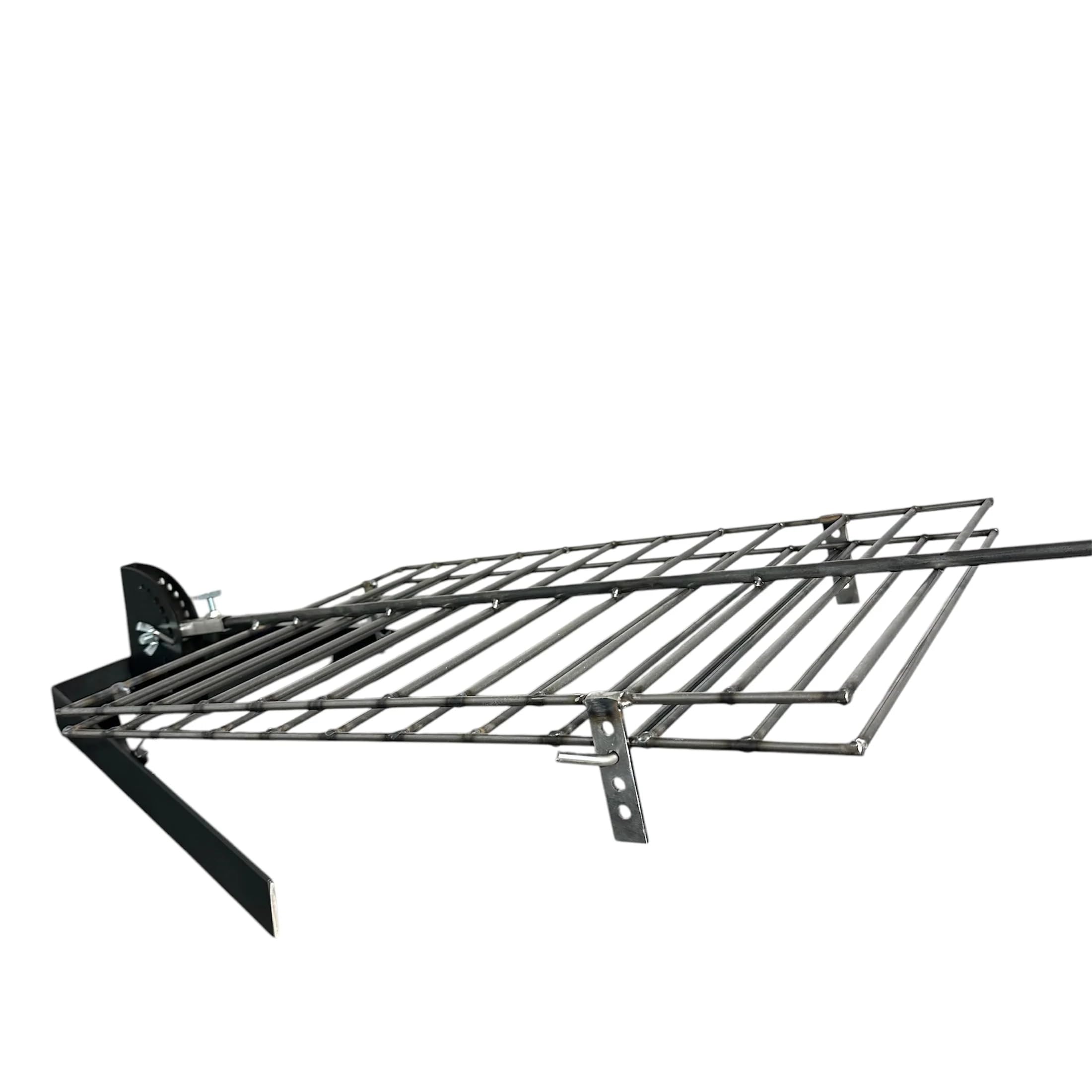 Asador Libro Estaca de hierro con Base regulable giratorio Parrilla Argentina (60 x 40cm)