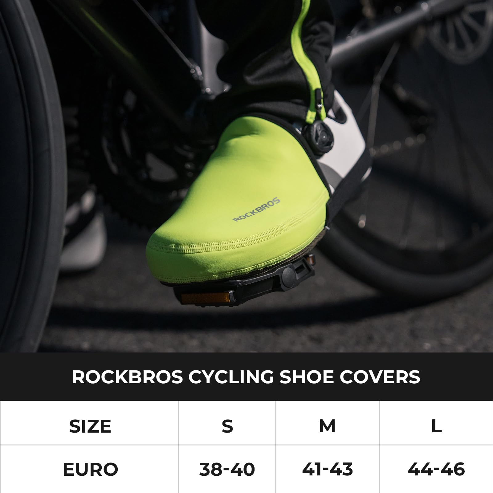 ROCKBROS 1 para pokrowców na buty kolarstwo wodoodporny rower wiatroszczelny wiązany półbut pokrowiec rowerowy termiczne ochraniacze na palce cieplejsze unisex odporne jazda trwałe MTB szosowe