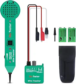 Xin Tester Detector de Fios de Rede com Toner Para Cabos Telefônicos, Kit de Sondas Geradoras de Tom Elétrico, Testador de Conectores Rj11 de Alta Precisão, Rastreador de Circuitos Ethernet