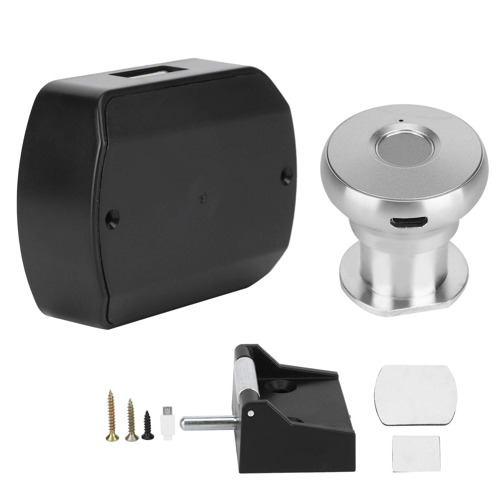 Cerradura de Huella Dactilar, Cerradura de Cajón Inteligente sin Llave de Aleación de Aluminio para Armario de Oficina en Casa, 450g (#2)
