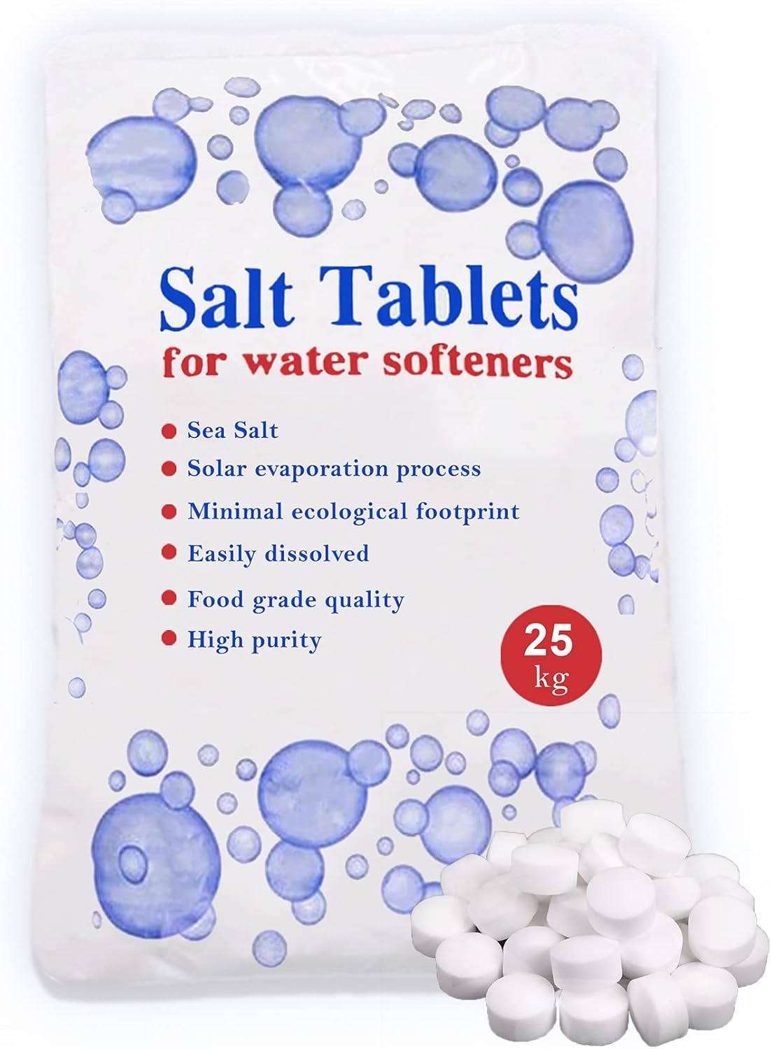 HSD 25 Kg Salt Tablets, water salt softener 25kg, Food Grade