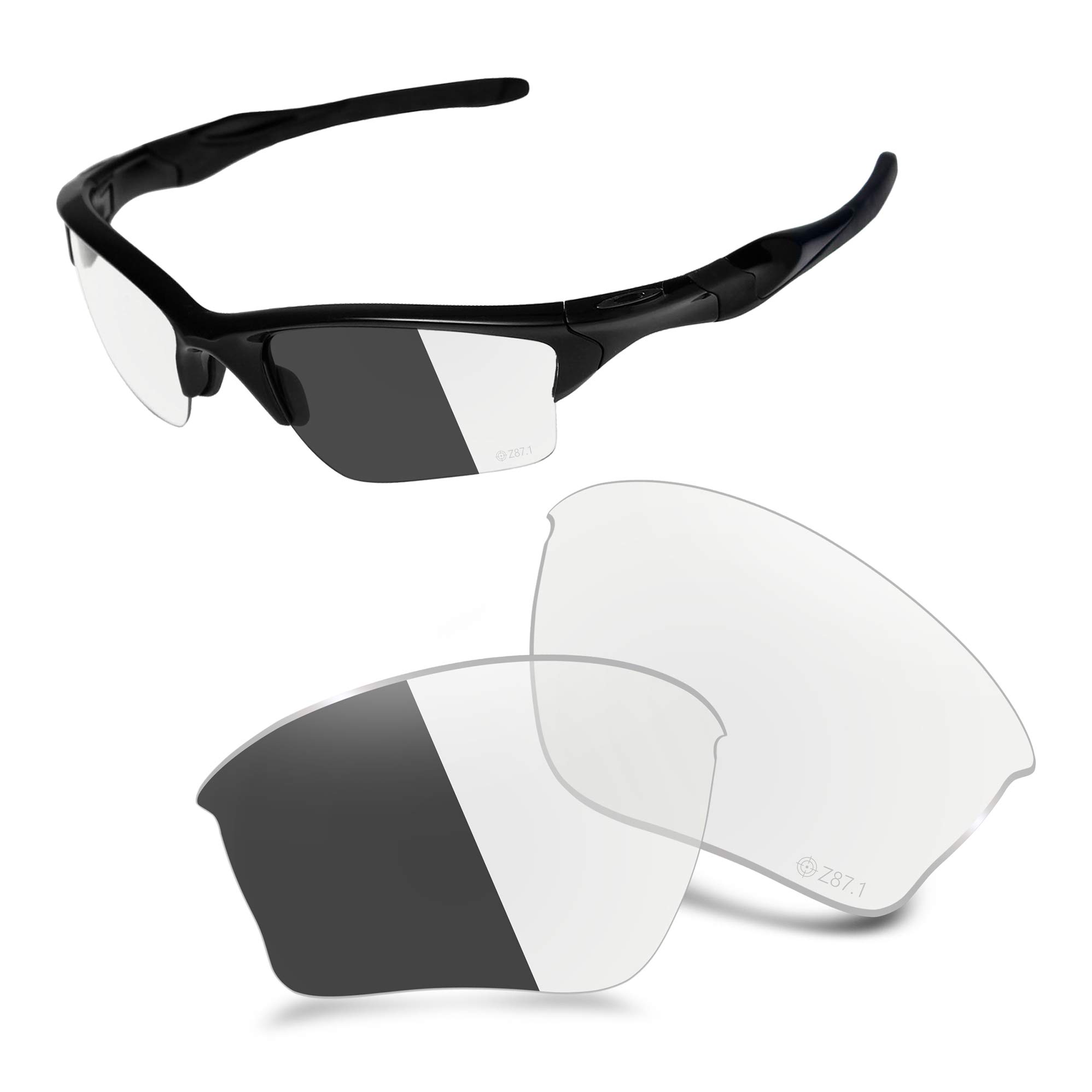 Aozan Men's Hi-Def Photochromic Ansi Z87.1 Replacet Lenses Compatible With Oakley Half Jacket 2.0 Xl Oo9153 Sunglasses